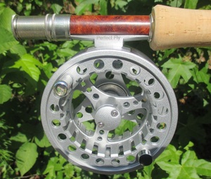 fly reel on rod smaller image